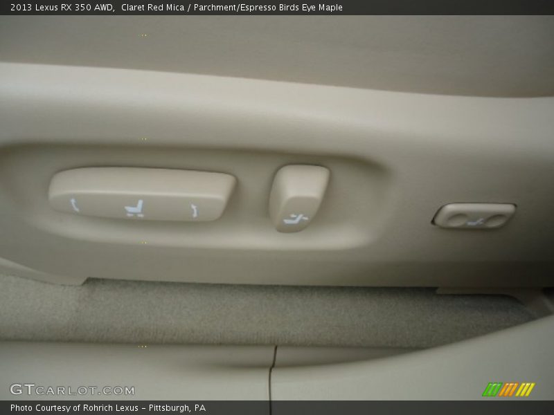Claret Red Mica / Parchment/Espresso Birds Eye Maple 2013 Lexus RX 350 AWD