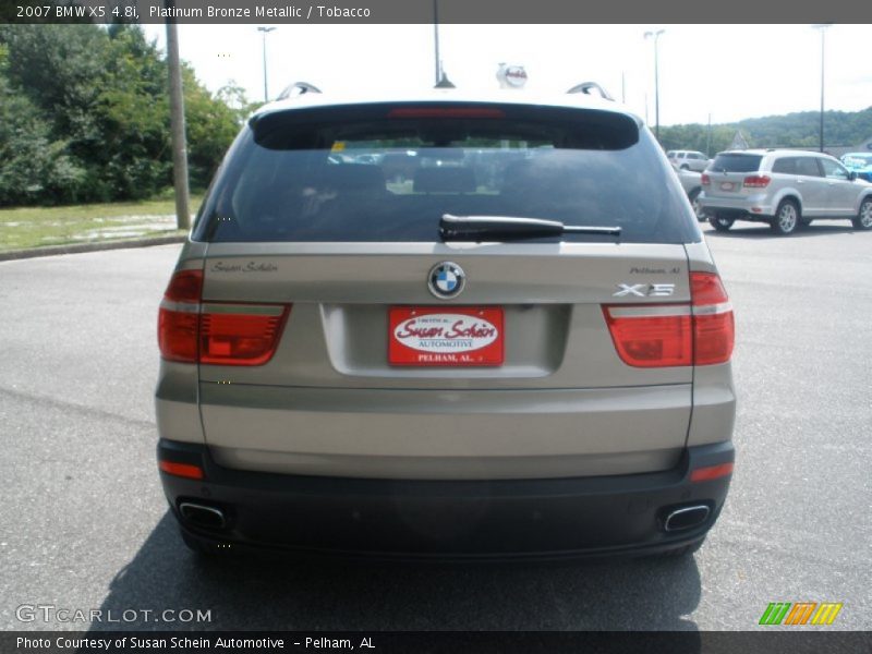 Platinum Bronze Metallic / Tobacco 2007 BMW X5 4.8i