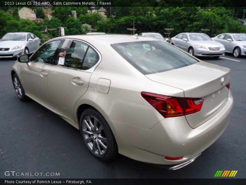 Satin Cashmere Metallic / Flaxen 2013 Lexus GS 350 AWD