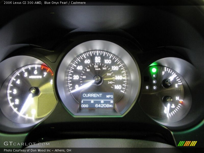 Blue Onyx Pearl / Cashmere 2006 Lexus GS 300 AWD