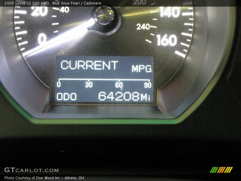 Blue Onyx Pearl / Cashmere 2006 Lexus GS 300 AWD