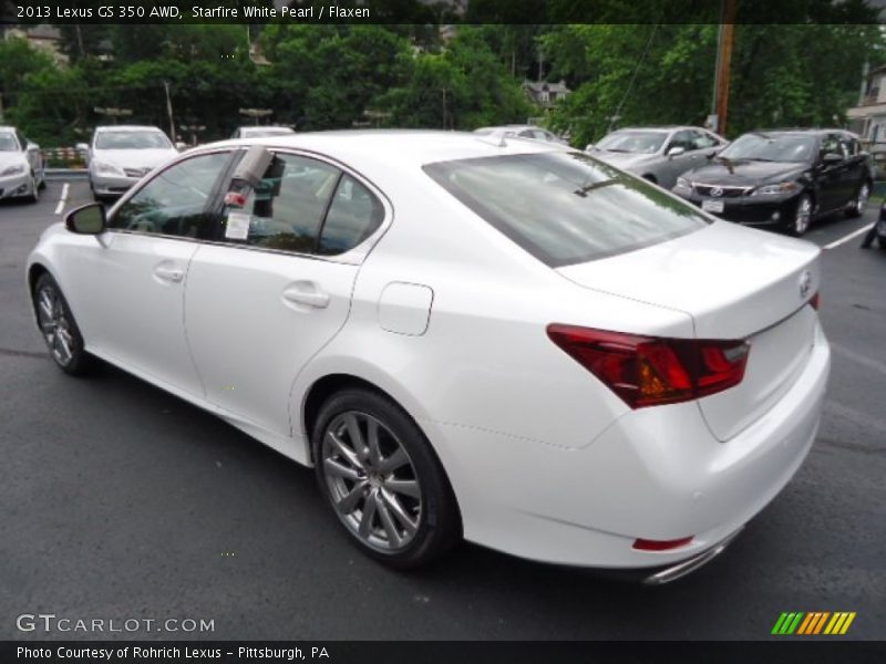 Starfire White Pearl / Flaxen 2013 Lexus GS 350 AWD