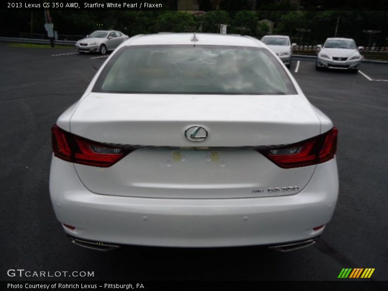 Starfire White Pearl / Flaxen 2013 Lexus GS 350 AWD