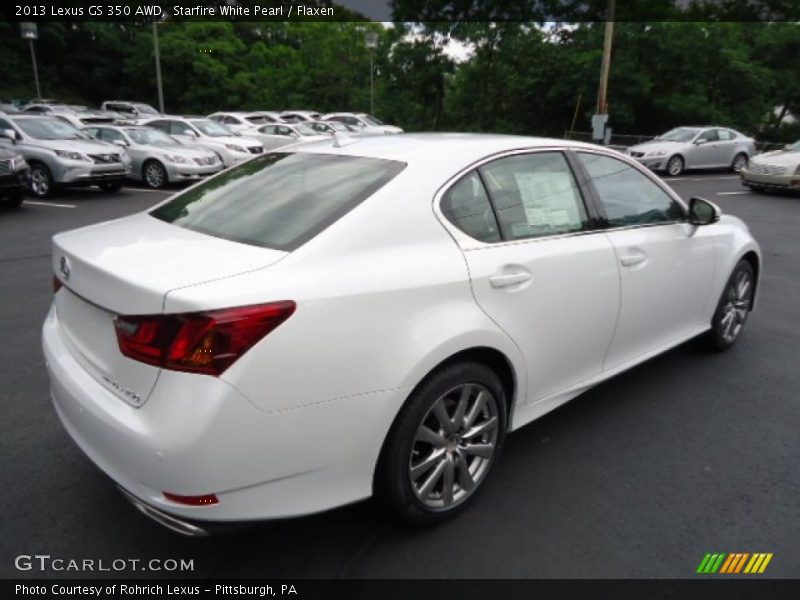 Starfire White Pearl / Flaxen 2013 Lexus GS 350 AWD