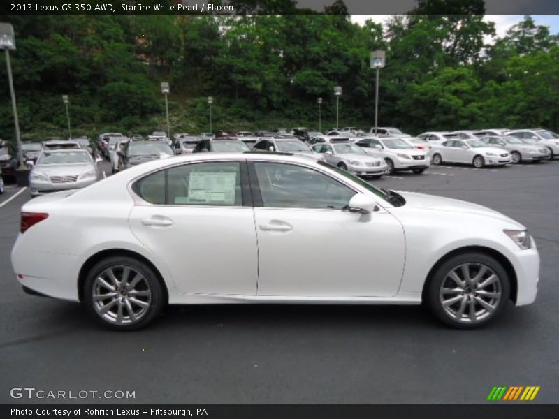 Starfire White Pearl / Flaxen 2013 Lexus GS 350 AWD