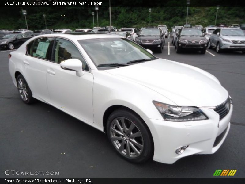 Starfire White Pearl / Flaxen 2013 Lexus GS 350 AWD
