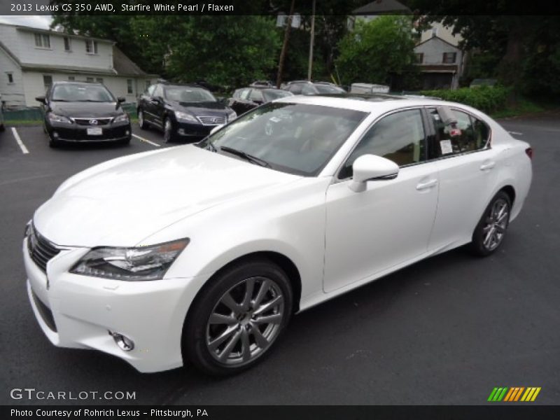 Starfire White Pearl / Flaxen 2013 Lexus GS 350 AWD