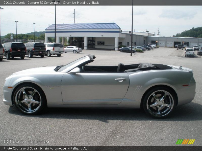 Silver Ice Metallic / Black 2011 Chevrolet Camaro SS Convertible