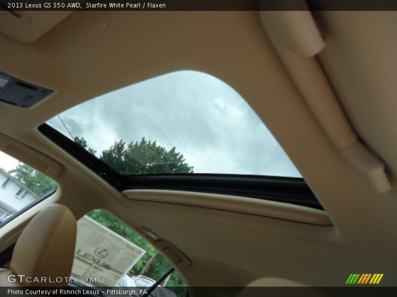 Starfire White Pearl / Flaxen 2013 Lexus GS 350 AWD