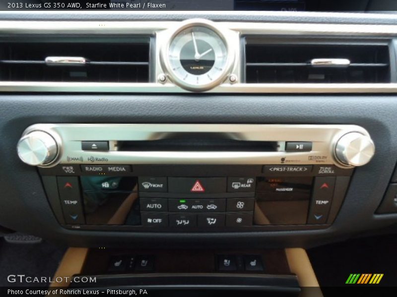 Starfire White Pearl / Flaxen 2013 Lexus GS 350 AWD