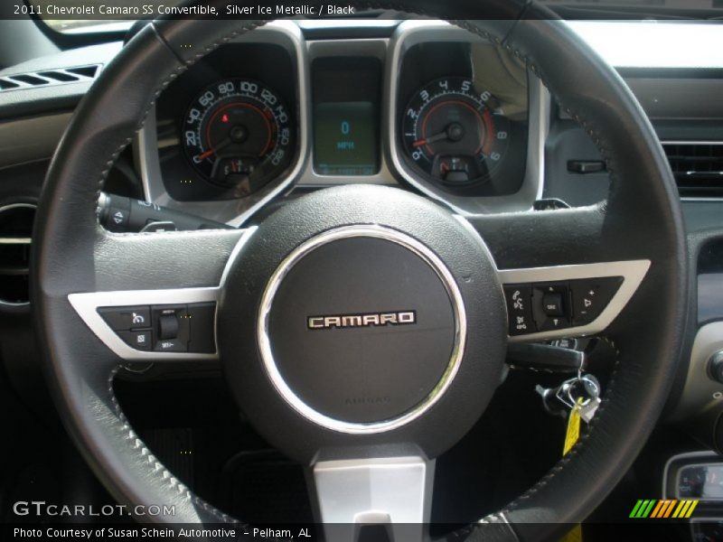 Silver Ice Metallic / Black 2011 Chevrolet Camaro SS Convertible