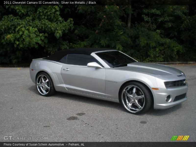 Silver Ice Metallic / Black 2011 Chevrolet Camaro SS Convertible