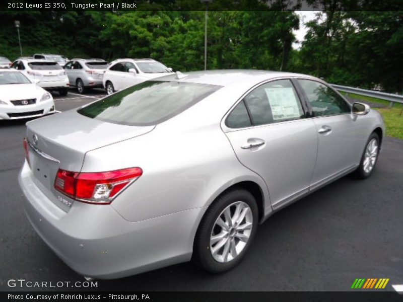 Tungsten Pearl / Black 2012 Lexus ES 350