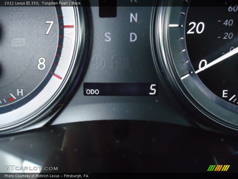 Tungsten Pearl / Black 2012 Lexus ES 350