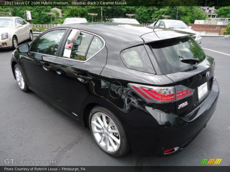 Obsidian Black / Caramel Nuluxe 2012 Lexus CT 200h Hybrid Premium