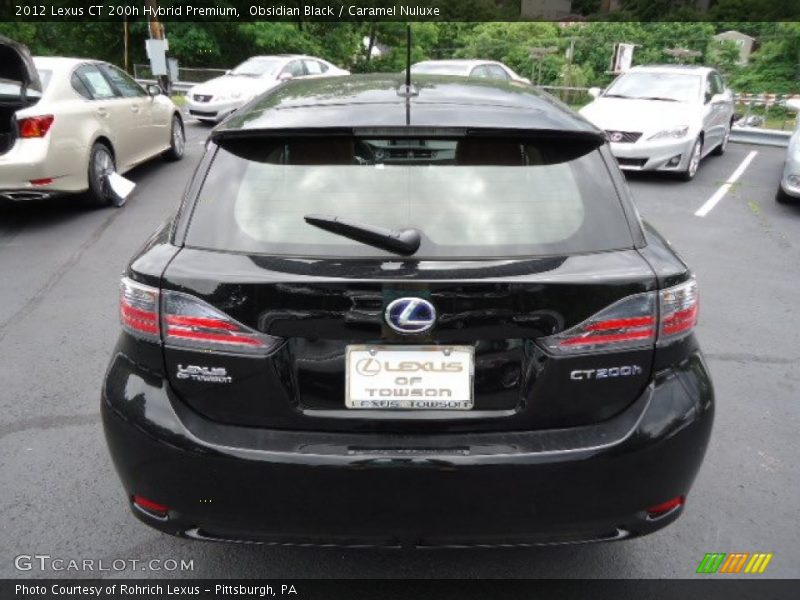 Obsidian Black / Caramel Nuluxe 2012 Lexus CT 200h Hybrid Premium