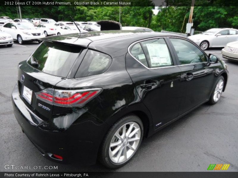 Obsidian Black / Caramel Nuluxe 2012 Lexus CT 200h Hybrid Premium