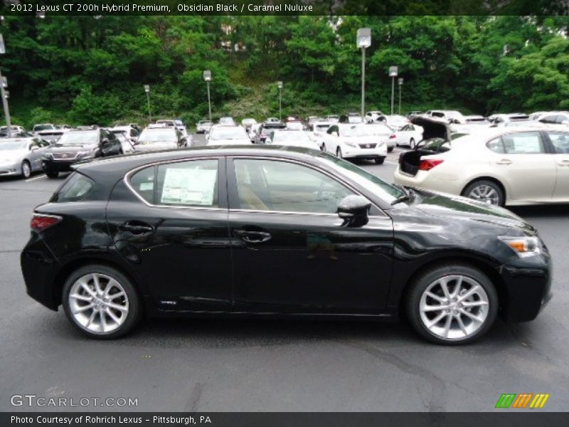 Obsidian Black / Caramel Nuluxe 2012 Lexus CT 200h Hybrid Premium