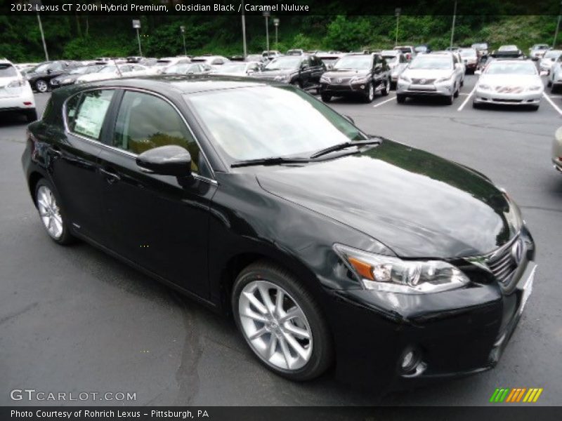 Obsidian Black / Caramel Nuluxe 2012 Lexus CT 200h Hybrid Premium