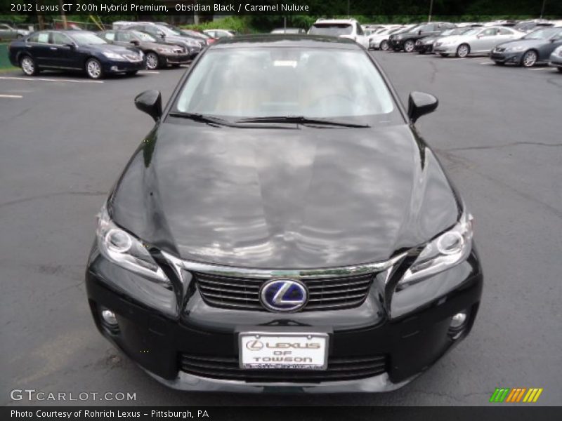 Obsidian Black / Caramel Nuluxe 2012 Lexus CT 200h Hybrid Premium