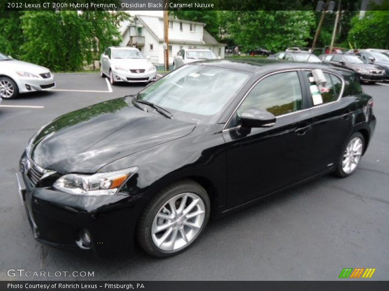 Obsidian Black / Caramel Nuluxe 2012 Lexus CT 200h Hybrid Premium
