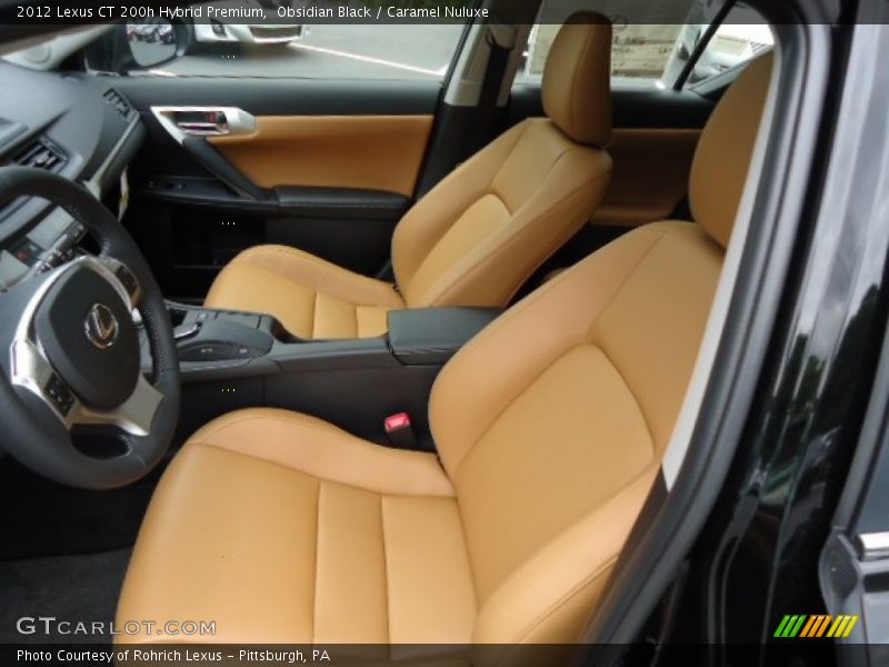 Obsidian Black / Caramel Nuluxe 2012 Lexus CT 200h Hybrid Premium