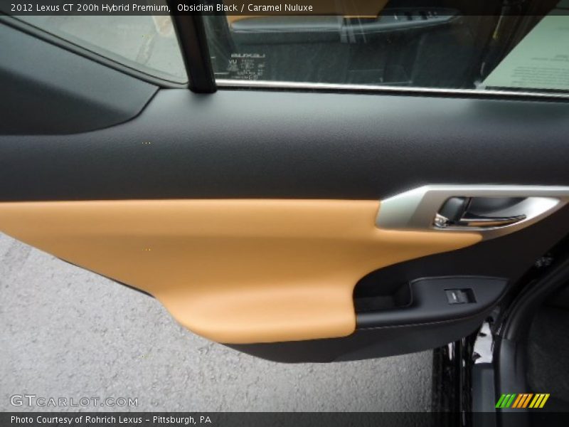 Obsidian Black / Caramel Nuluxe 2012 Lexus CT 200h Hybrid Premium