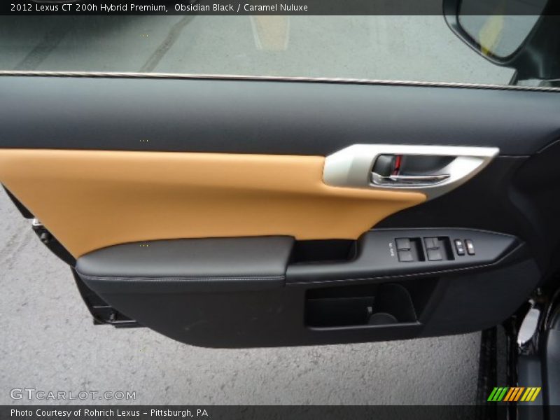 Obsidian Black / Caramel Nuluxe 2012 Lexus CT 200h Hybrid Premium
