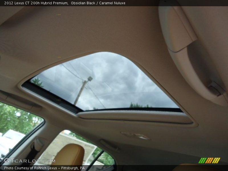 Obsidian Black / Caramel Nuluxe 2012 Lexus CT 200h Hybrid Premium