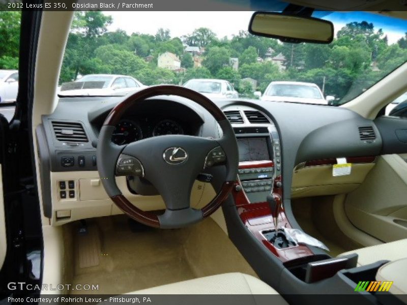 Obsidian Black / Parchment 2012 Lexus ES 350