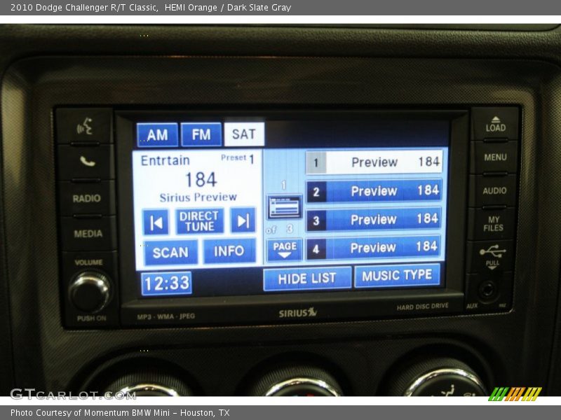 HEMI Orange / Dark Slate Gray 2010 Dodge Challenger R/T Classic