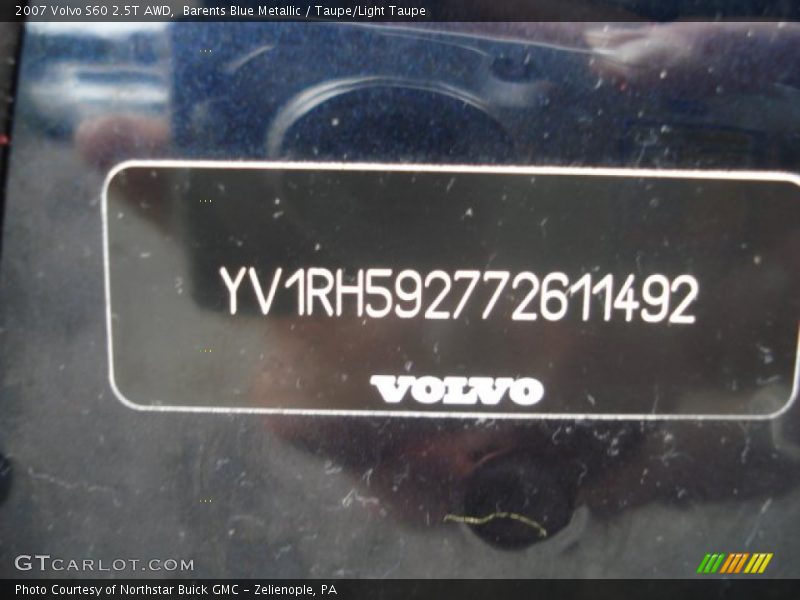 Barents Blue Metallic / Taupe/Light Taupe 2007 Volvo S60 2.5T AWD