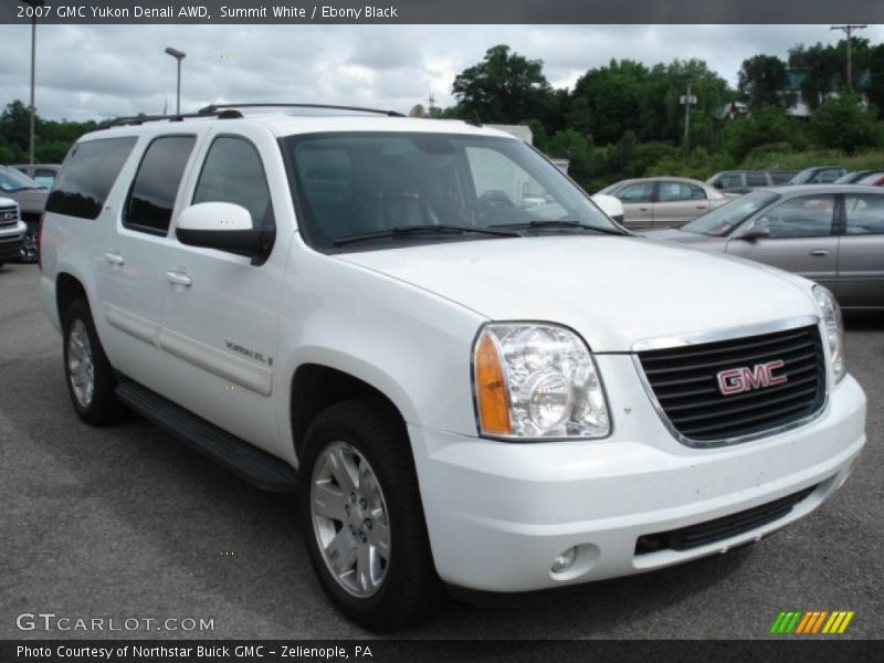 Summit White / Ebony Black 2007 GMC Yukon Denali AWD