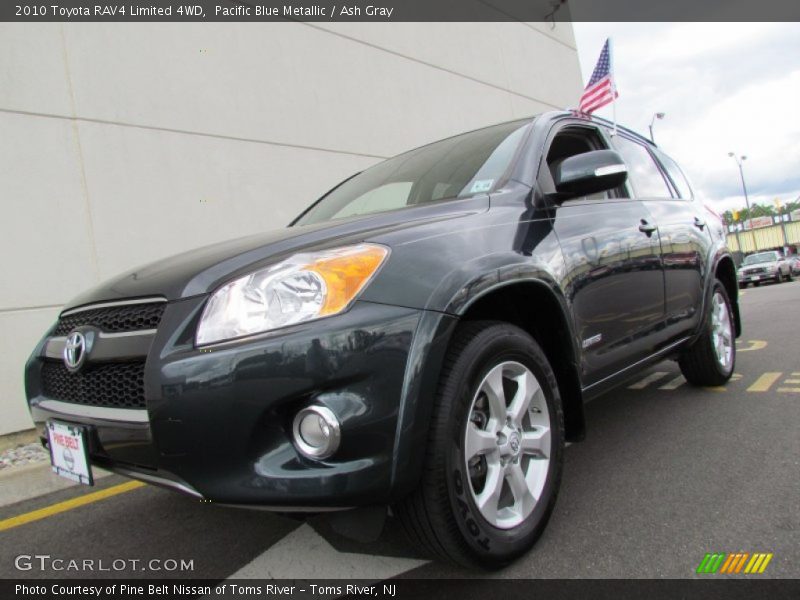 Pacific Blue Metallic / Ash Gray 2010 Toyota RAV4 Limited 4WD