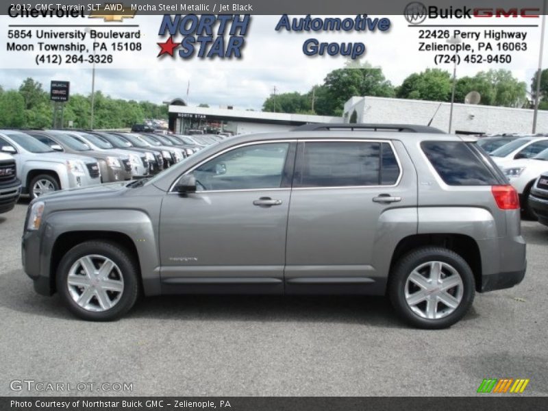 Mocha Steel Metallic / Jet Black 2012 GMC Terrain SLT AWD