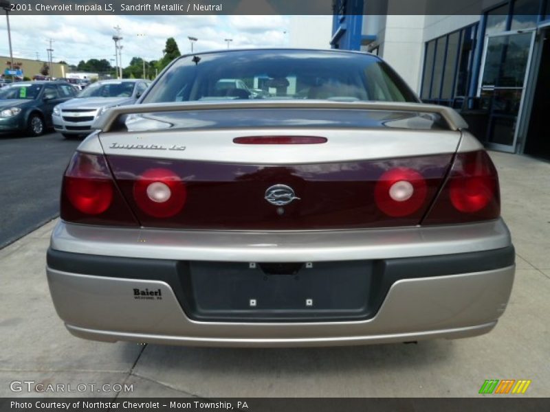 Sandrift Metallic / Neutral 2001 Chevrolet Impala LS
