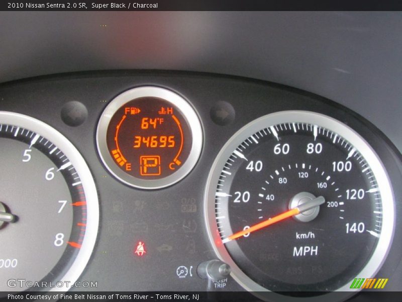 Super Black / Charcoal 2010 Nissan Sentra 2.0 SR
