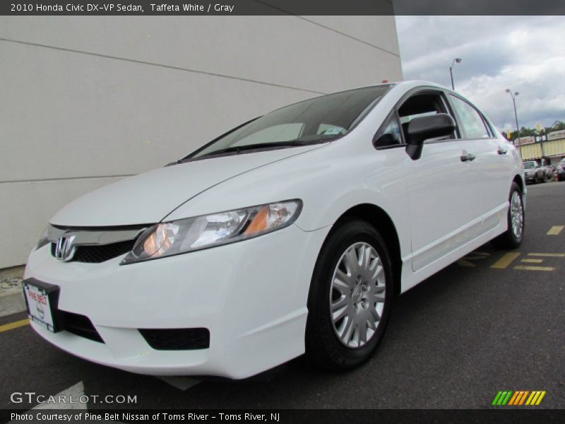 Taffeta White / Gray 2010 Honda Civic DX-VP Sedan