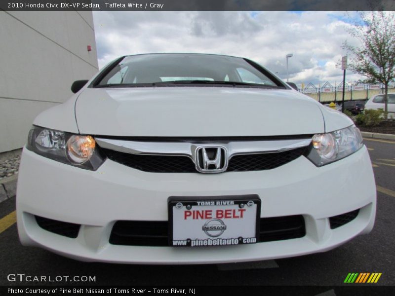Taffeta White / Gray 2010 Honda Civic DX-VP Sedan