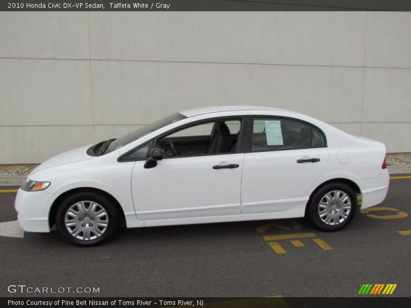 Taffeta White / Gray 2010 Honda Civic DX-VP Sedan