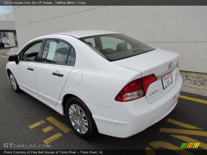 Taffeta White / Gray 2010 Honda Civic DX-VP Sedan