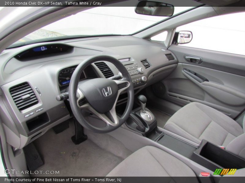 Taffeta White / Gray 2010 Honda Civic DX-VP Sedan