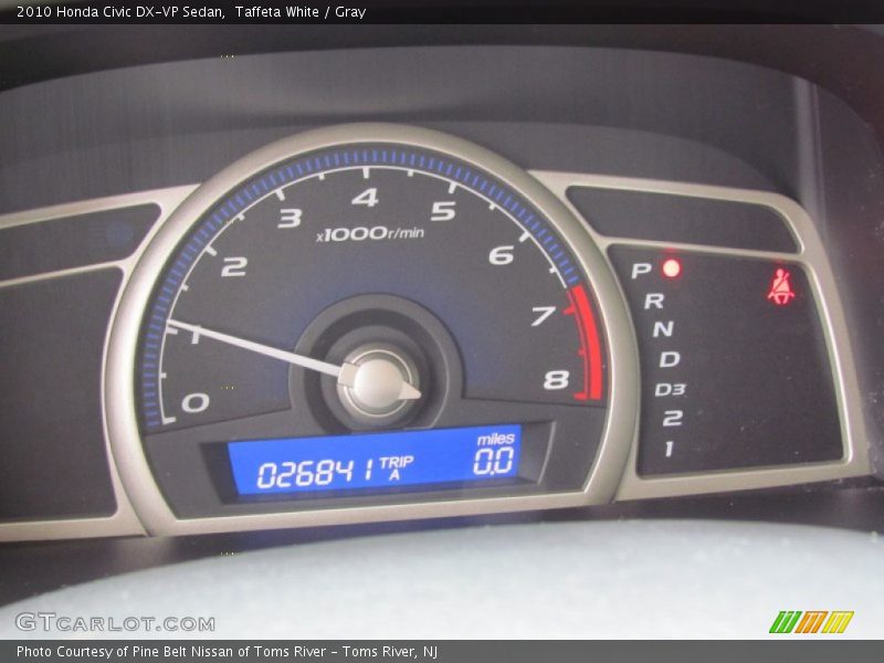 Taffeta White / Gray 2010 Honda Civic DX-VP Sedan
