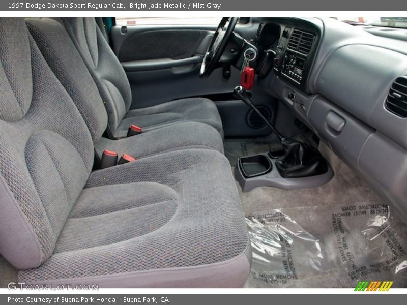 Bright Jade Metallic / Mist Gray 1997 Dodge Dakota Sport Regular Cab