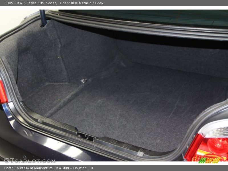 Orient Blue Metallic / Grey 2005 BMW 5 Series 545i Sedan