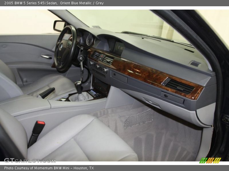 Orient Blue Metallic / Grey 2005 BMW 5 Series 545i Sedan
