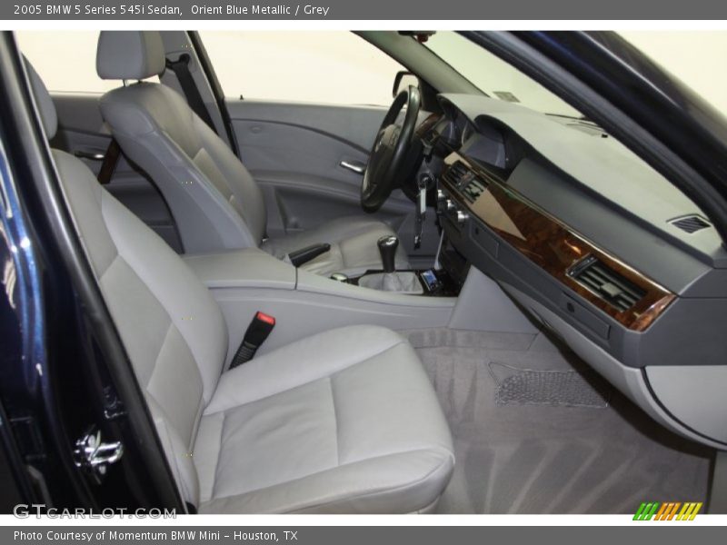 Orient Blue Metallic / Grey 2005 BMW 5 Series 545i Sedan