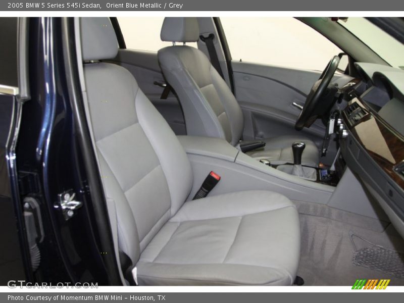 Orient Blue Metallic / Grey 2005 BMW 5 Series 545i Sedan