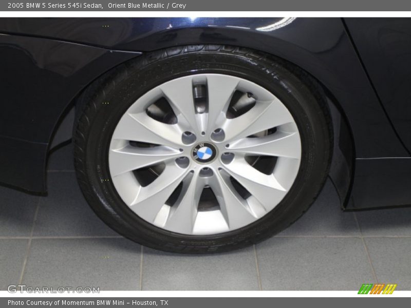 Orient Blue Metallic / Grey 2005 BMW 5 Series 545i Sedan