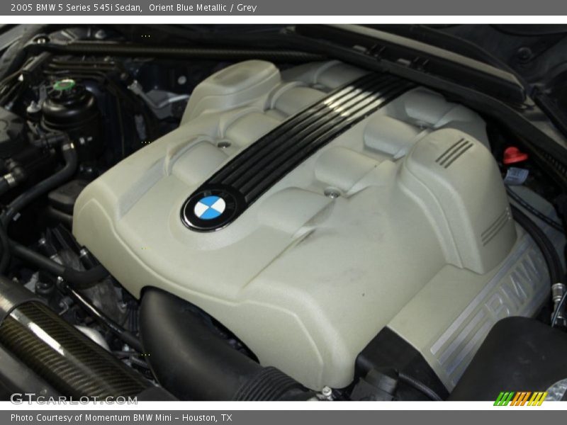 Orient Blue Metallic / Grey 2005 BMW 5 Series 545i Sedan